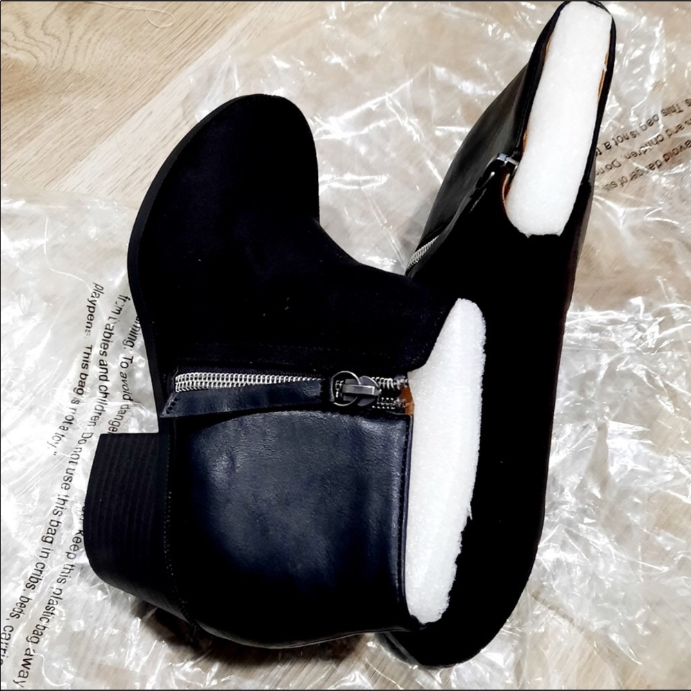 Black Booties NEW Without Box